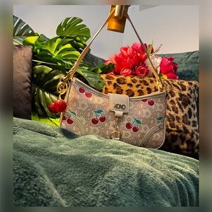 XOXO Cream and Red Cherry Shoulder Bag